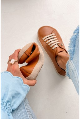 Brązowe trampki barefoot Zindi
