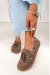 Zamszowe mokasyny barefoot Heather ziemia