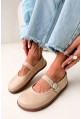 Beżowe baleriny barefoot Pinkodia
