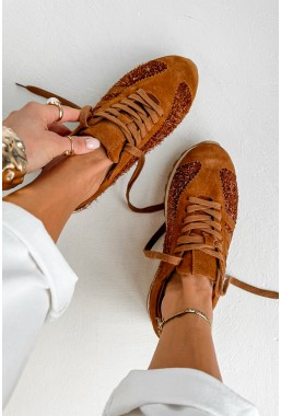 Brązowe sneakersy Romiva