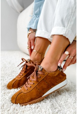 Brązowe sneakersy Mirene