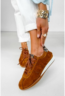Brązowe sneakersy Mirene