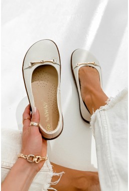 Beżowe baleriny barefoot Fipre