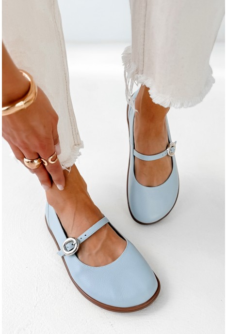 Błękitne baleriny barefoot Emilia