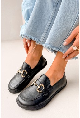 Czarne mokasyny barefoot Tirela