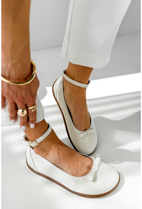 Białe baleriny barefoot Tivella