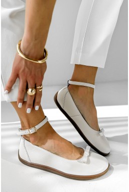 Białe baleriny barefoot Tivella