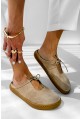 Beżowe zamszowe klapki barefoot Vionia