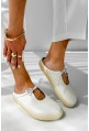 Białe klapki barefoot Vionia