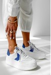 Biało-niebieskie sneakersy Sharyl
