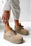 Zamszowe sneakersy Sharyl latte