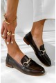 Ciemno-brązowe mokasyny Pavelle
