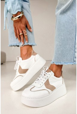 Białe sneakersy Dorothy beżowy