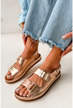 Sandały Allison rose gold