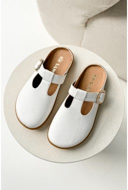 Białe klapki barefoot Eliave
