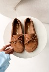 Zamszowe mokasyny barefoot Heather tabaco