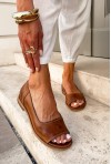 Baleriny barefoot Janette camel