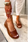 Brązowe baleriny barefoot Janette