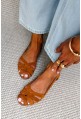 Zamszowe baleriny Nicole camel