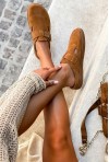 Brązowe klapki barefoot Mirenna
