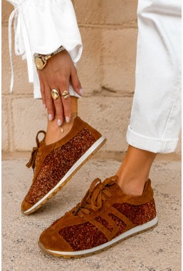 Brązowe sneakersy Romiva 