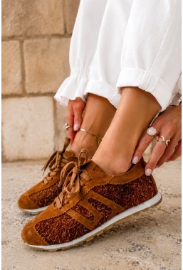 Brązowe sneakersy Romiva