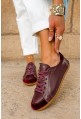 Burgundowe sneakersy Gabrieva