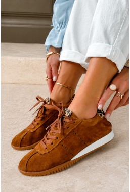 Brązowe sneakersy Mirene