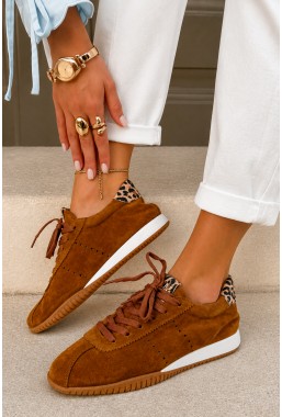 Brązowe sneakersy Mirene