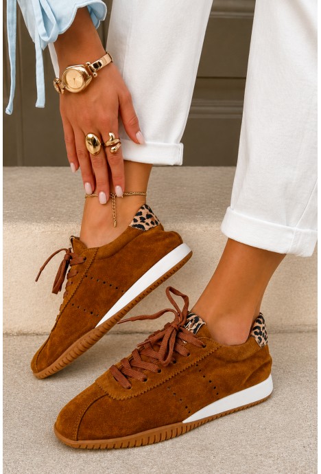 Brązowe sneakersy Mirene