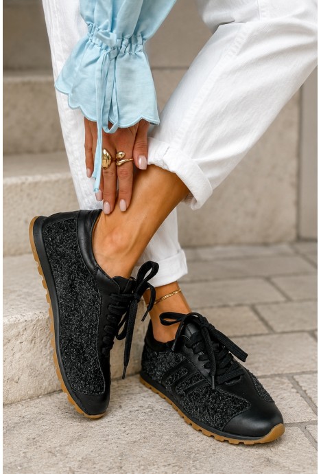 Czarne sneakersy Romiva