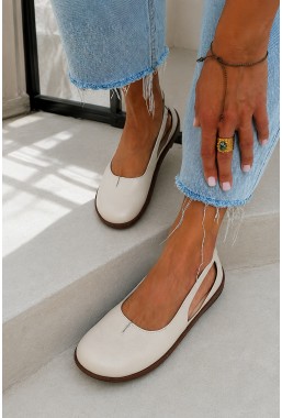 Beżowe baleriny barefoot Nurea