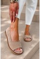 Beżowe zamszowe baleriny barefoot Janette