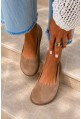 Zamszowe baleriny barefoot Nurea jasny brąz