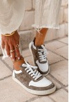 Biało-szare trampki barefoot Wiktoria