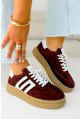 Bordowe sneakersy Lovera