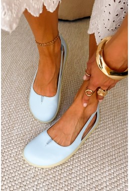 Niebieskie baleriny barefoot Asmaa