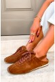 Brązowe zamszowe sneakersy Palida