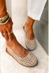 Beżowe baleriny barefoot Lorea