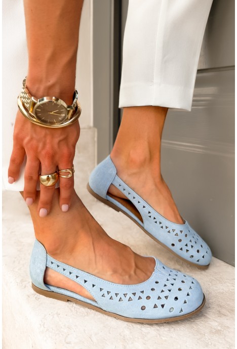 Błękitne baleriny barefoot Lorea