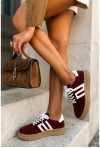 Bordowe sneakersy Lovera