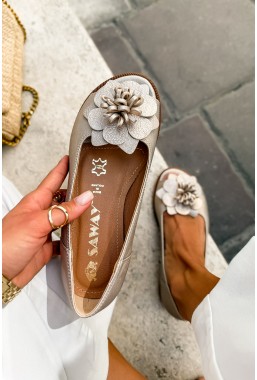 Baleriny barefoot Florea platyna
