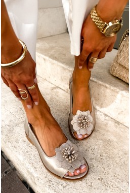 Baleriny barefoot Florea platyna
