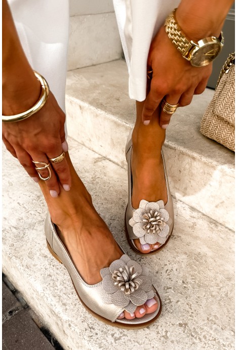 Baleriny barefoot Florea platyna
