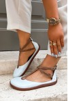 Pastelowe baleriny barefoot Merlina błęikt