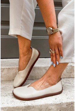 Beżowe baleriny barefoot Livina