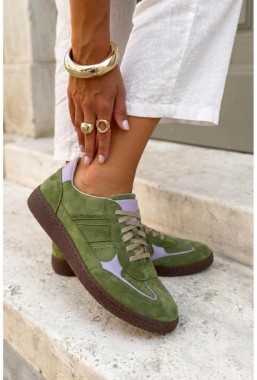 Zielone trampki Esmira