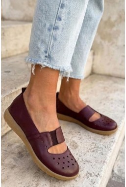 Bordowe baleriny Milinia
