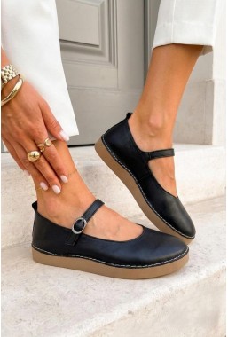 Czarne baleriny barefoot Resigma