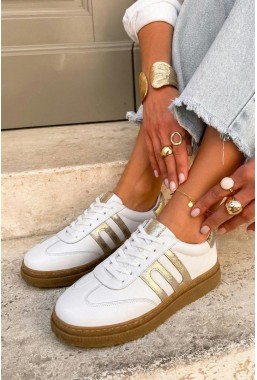 Białe sneakersy Loredina